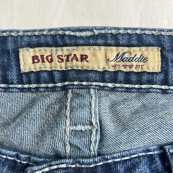 Big Star Maddie Mid Rise Fit Bootcut Western Stretch SZ 30 Tall Jeans - Picture 6 of 14